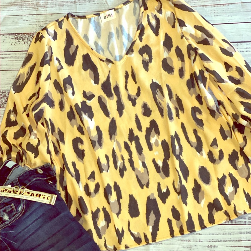 NEW boutique cheetah print top!